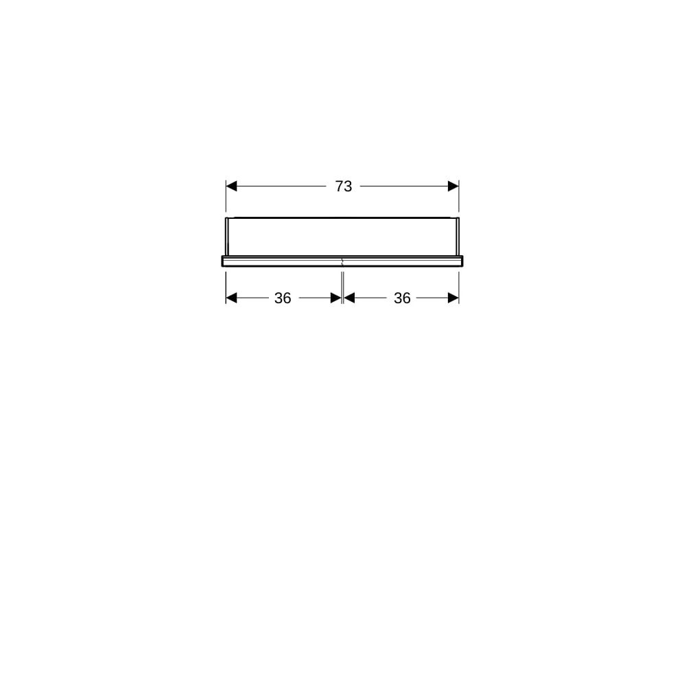 Geberit ONE Spiegelschrank mit ComfortLight, 2 Türen, UP-Montage, Höhe 90cm B 75cm, ... GEBERIT-505802002 4025410934925 (Abb. 7)