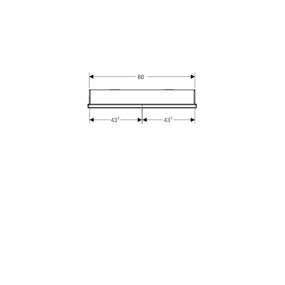 Geberit ONE Spiegelschrank mit ComfortLight, 2 Türen, UP-Montage, Höhe 90cm B 90cm, ... GEBERIT-505803007 4025410077295 (Abb. 4)