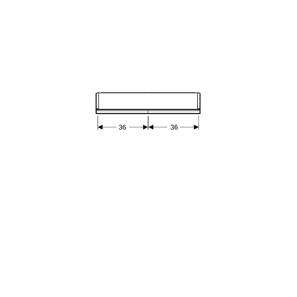 Geberit ONE Spiegelschrank mit ComfortLight, 2 Türen, AP-Montage, Höhe 90cm B 75cm, ... GEBERIT-505812001 4025410935113 (Abb. 7)
