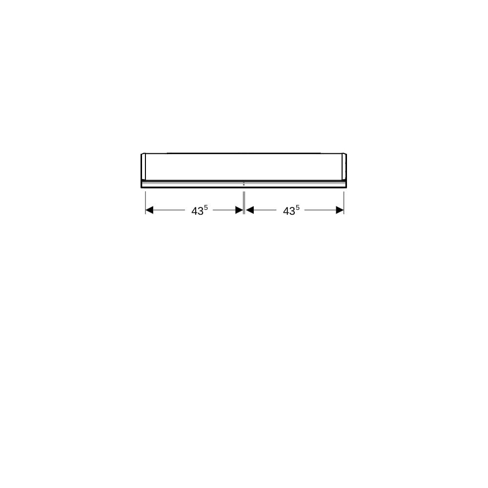 Geberit ONE Spiegelschrank mit ComfortLight, 2 Türen, AP-Montage, Höhe 90cm B 90cm, ... GEBERIT-505813002 4025410935168 (Abb. 7)