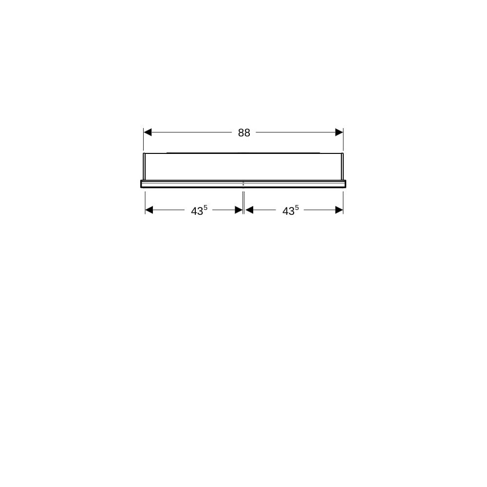 Geberit ONE Spiegelschrank mit Nische und ComfortLight, 2 Türen, UP-Montage, H 90cm ... GEBERIT-505823001 4025410935359 (Abb. 7)