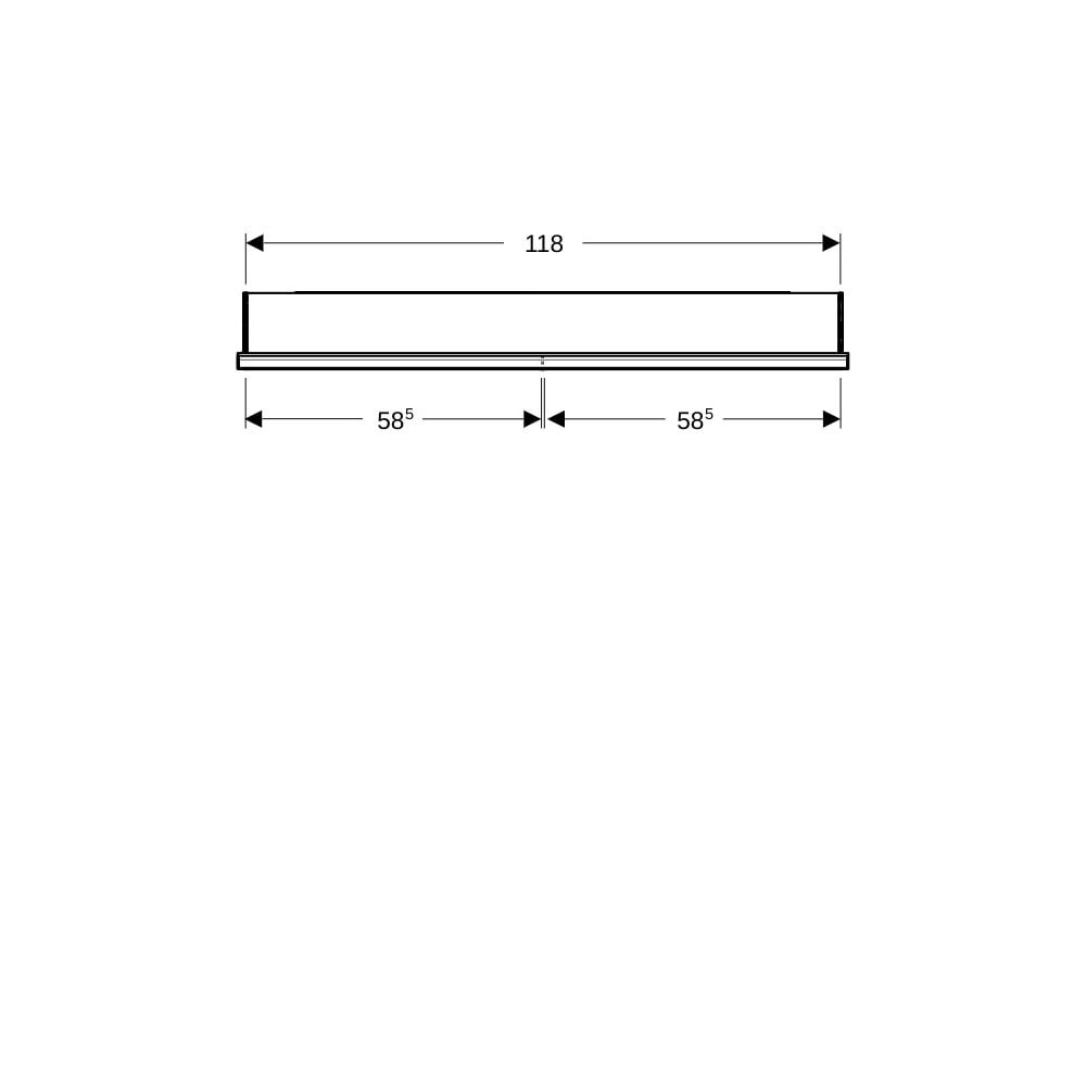 Geberit ONE Spiegelschrank mit Nische und ComfortLight, 2 Türen, UP-Montage, H 90cm ... GEBERIT-505825002 4025410935441 (Abb. 7)
