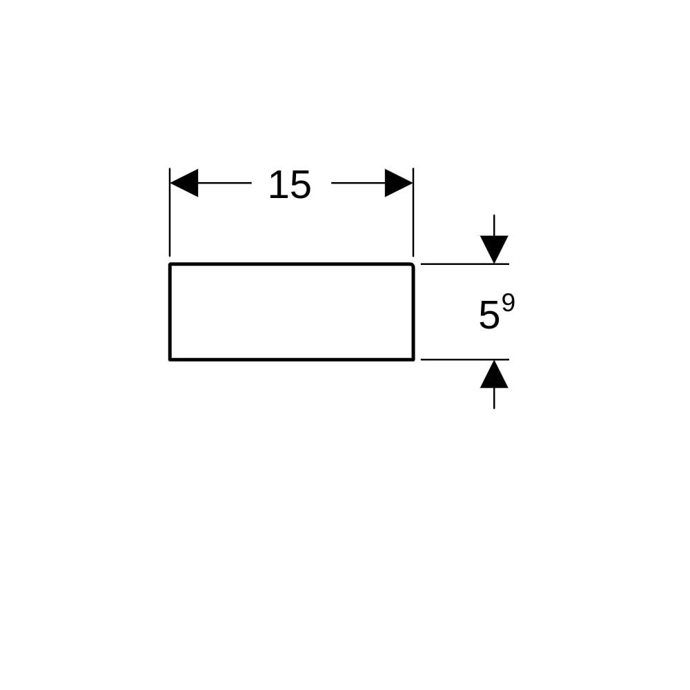 Geberit Schubladeneinsatz T-Unterteilung, für obere Schublade, 32,3x5,9x15cm, Lava/M... GEBERIT-500678001 4025416224921 (Abb. 9)
