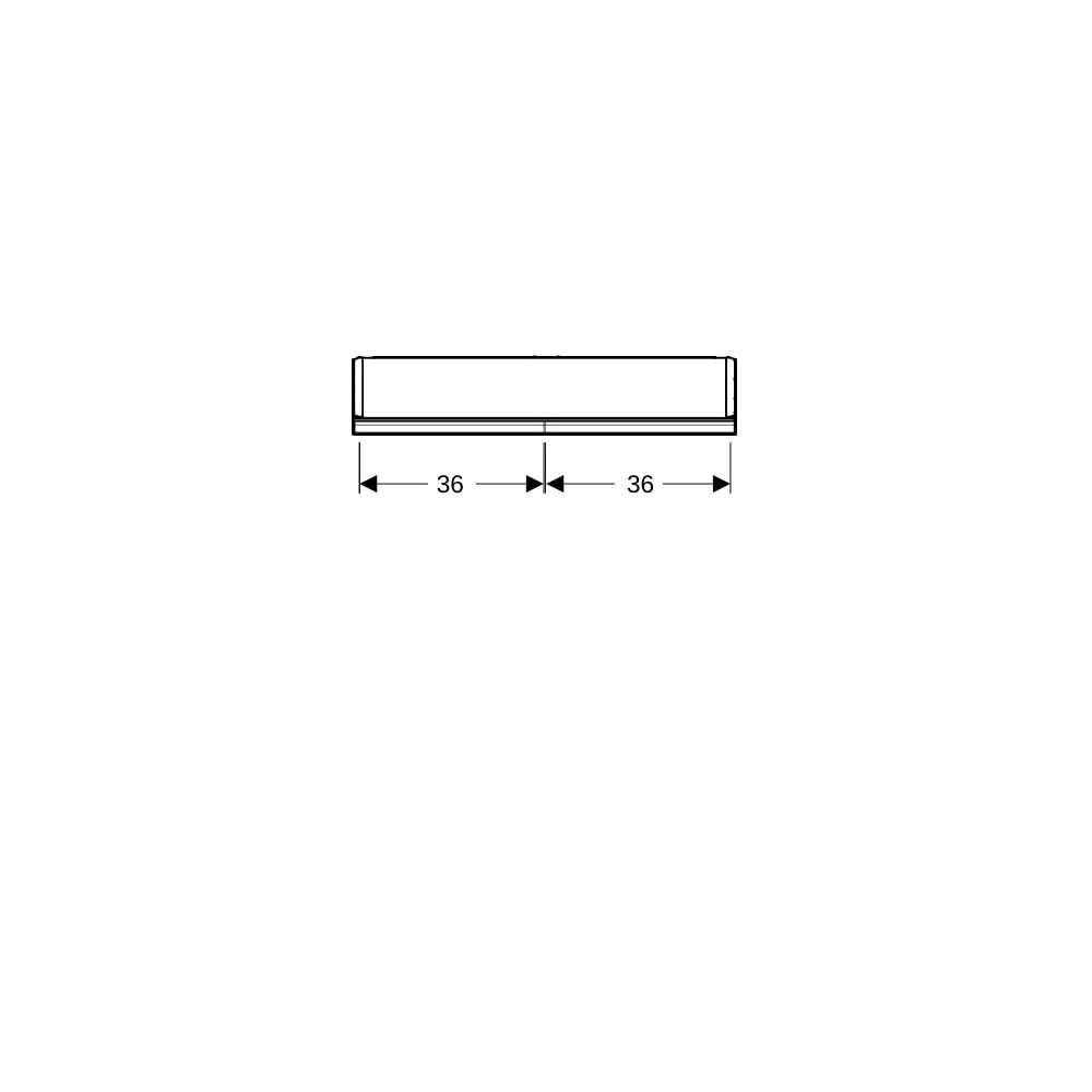 Geberit ONE Spiegelschrank mit Nische und ComfortLight, 2 Türen, AP-Montage, H 90cm ... GEBERIT-505832001 4025410935519 (Abb. 7)