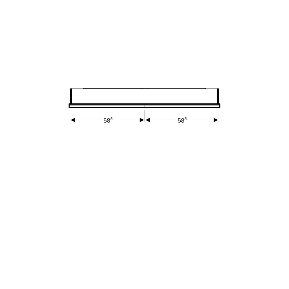 Geberit ONE Spiegelschrank mit Nische und ComfortLight, 2 Türen, AP-Montage, H 90cm ... GEBERIT-505835002 4025410935649 (Abb. 7)
