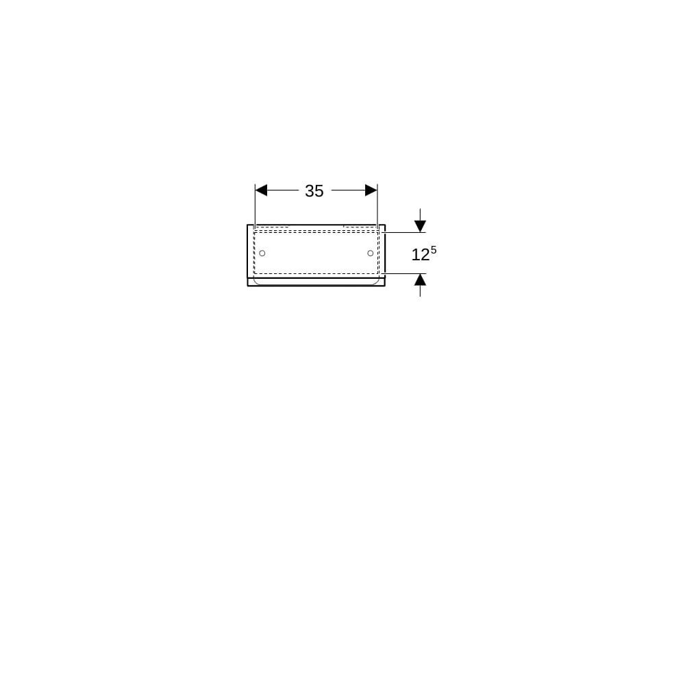 Geberit Renova Plan Hängeschrank mit 1 Tür, 39x70x17,3cm, Weiß lackiert hochglänzend... GEBERIT-501920011 4025410905468 (Abb. 7)