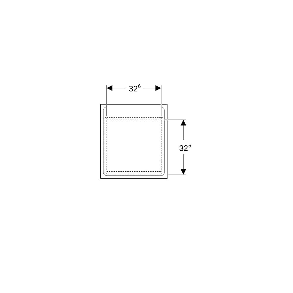 Geberit Renova Plan Seitenschrank 1 Schublade, 40x55x44,5cm, Lava lackiert matt... GEBERIT-501913JK1 4025410905840 (Abb. 7)
