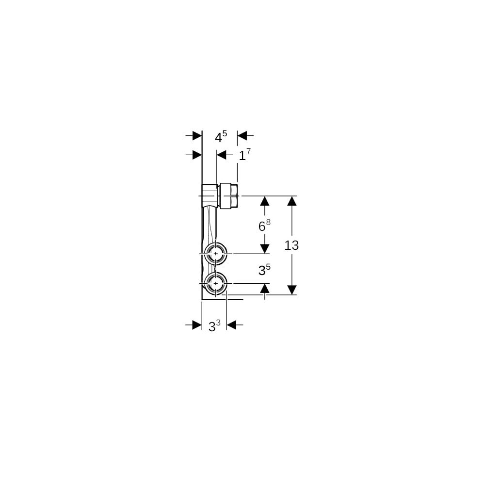 Geberit Mapress Kupfer Set Anschluss-T-Stücke für Vor-/Rücklauf Anschlussverschraubung f... GEBERIT-24057 4025410584908 (Abb. 7)