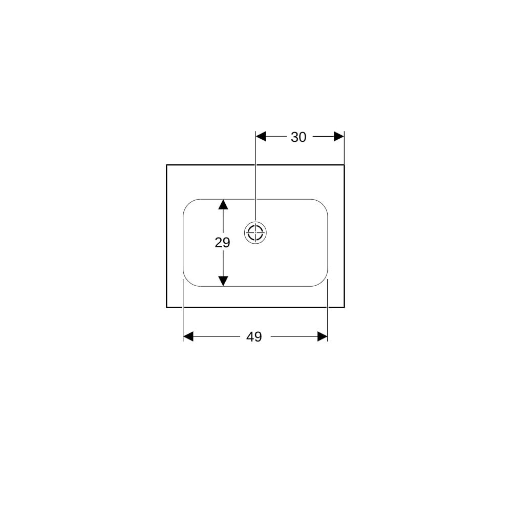 Geberit iCon Möbelwaschtisch 60x48cm ohne Hahnloch, ohne Überlauf, Weiß, KeraTect... GEBERIT-501843004 4025410895325 (Abb. 4)