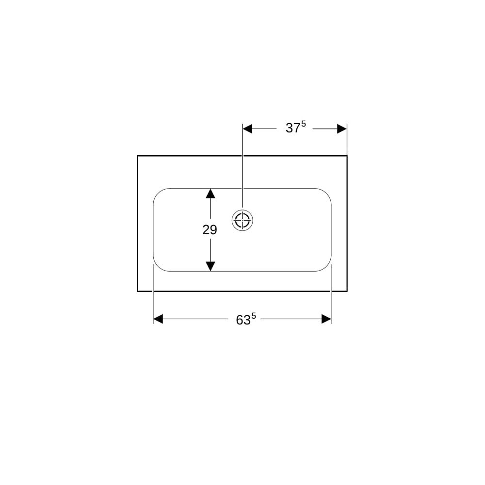 Geberit iCon Möbelwaschtisch 75x48cm ohne Hahnloch, ohne Überlauf, Weiß, KeraTect... GEBERIT-501844004 4025410895363 (Abb. 4)