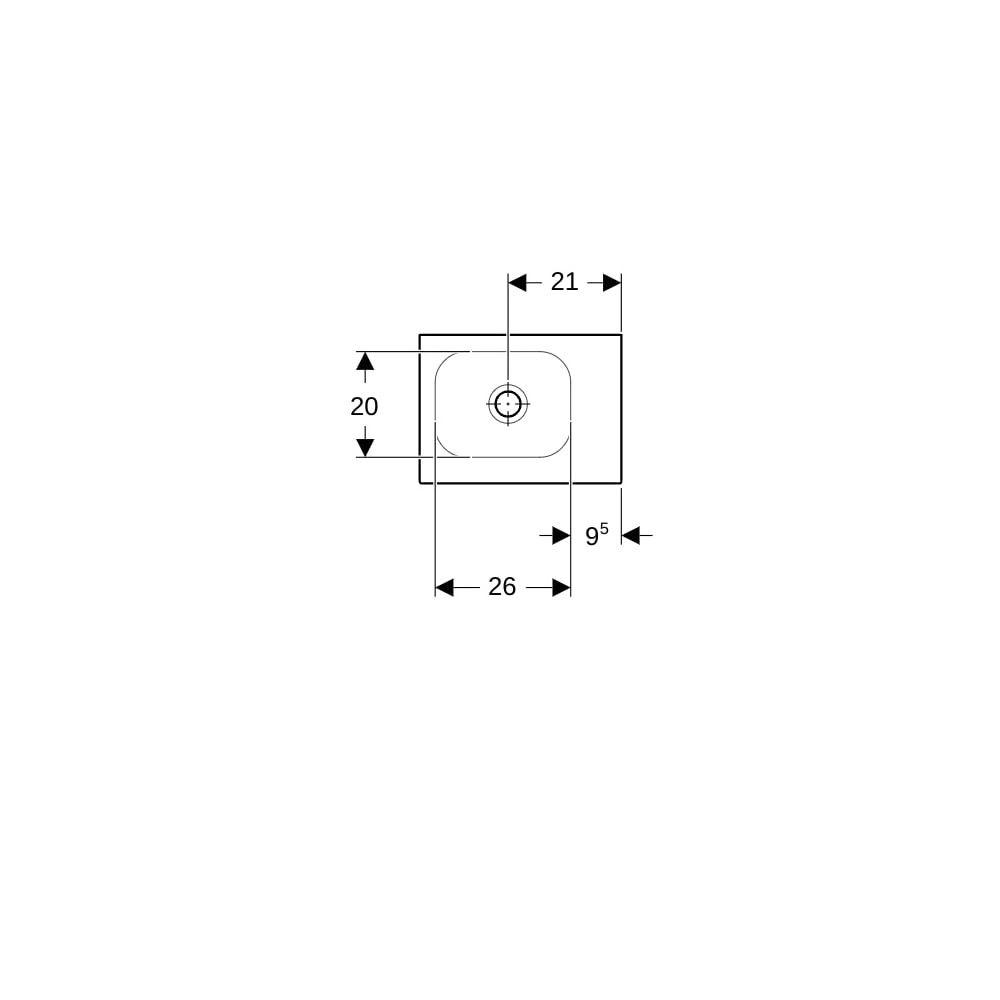 Geberit iCon Light Handwaschbecken 38x13x28cm, Weiß, KeraTect, ohne Hahnloch, ohne Ü... GEBERIT-501830004 4025410894441 (Abb. 7)