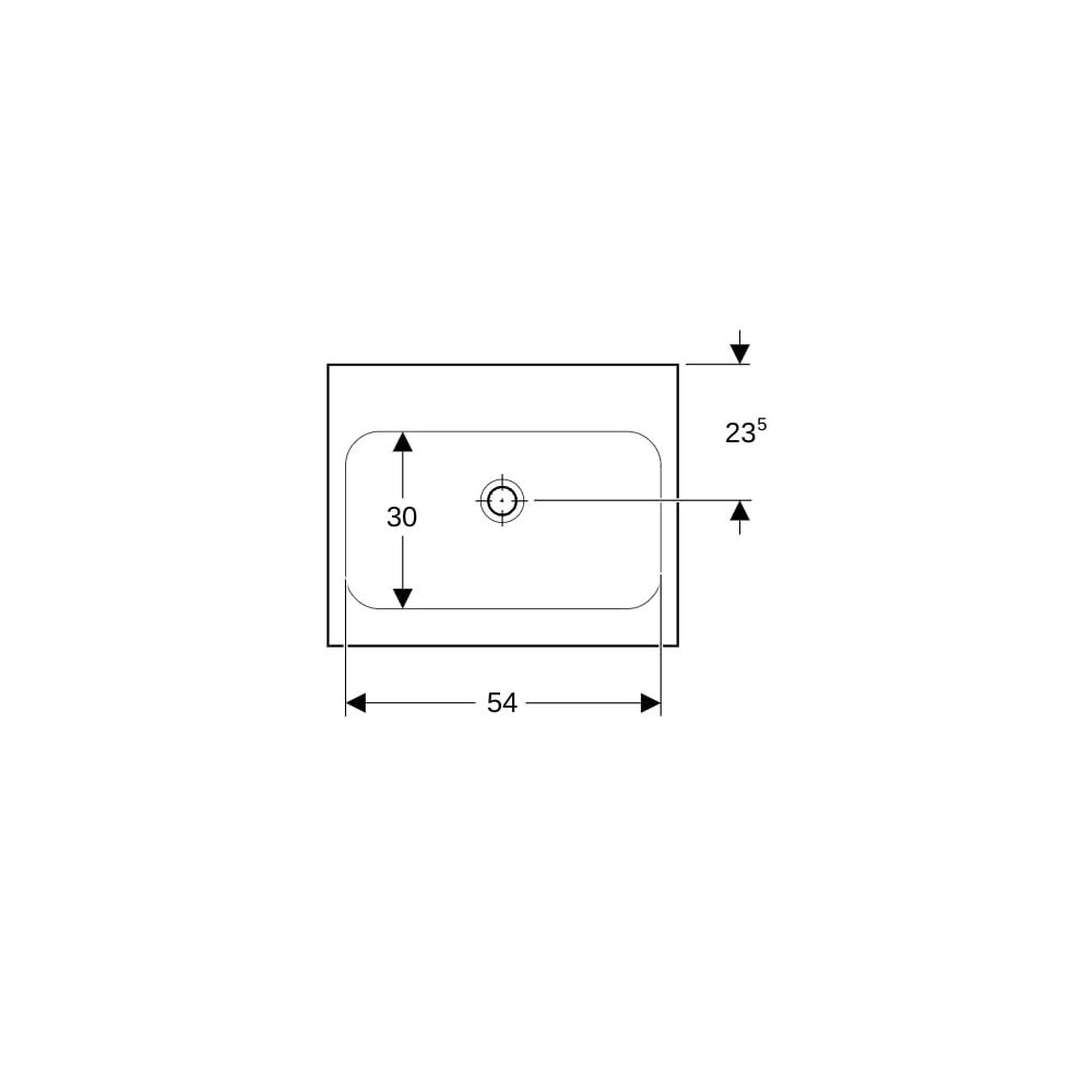 Geberit iCon Light Aufsatzwaschtisch, Breite 60cm, Tiefe 48cm, ohne Hahnloch, ohne Ü... GEBERIT-501847007 4025410895516 (Abb. 7)