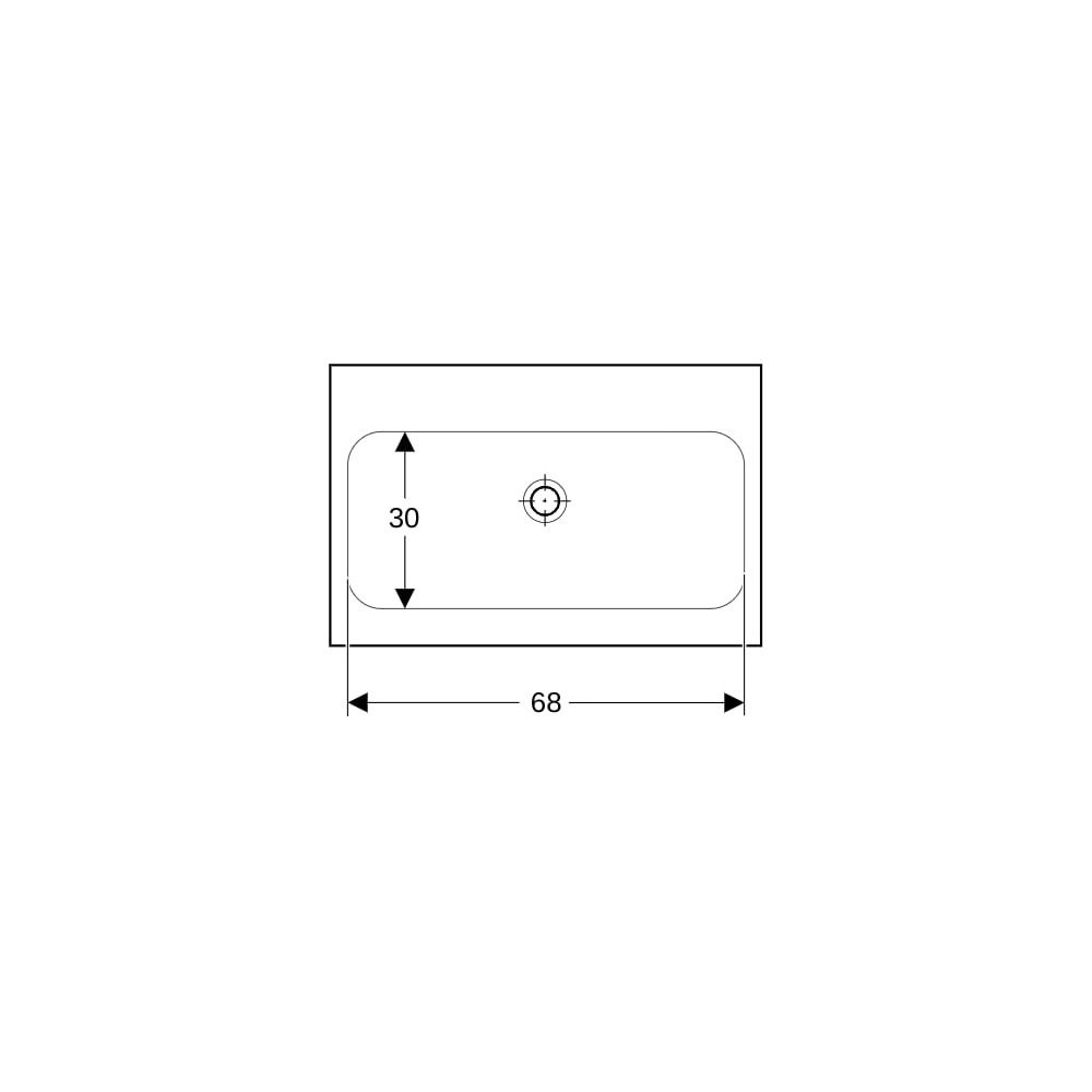 Geberit iCon Light Aufsatzwaschtisch, Breite 75cm, Tiefe 48cm, ohne Hahnloch, ohne Ü... GEBERIT-501848008 4025410895608 (Abb. 7)