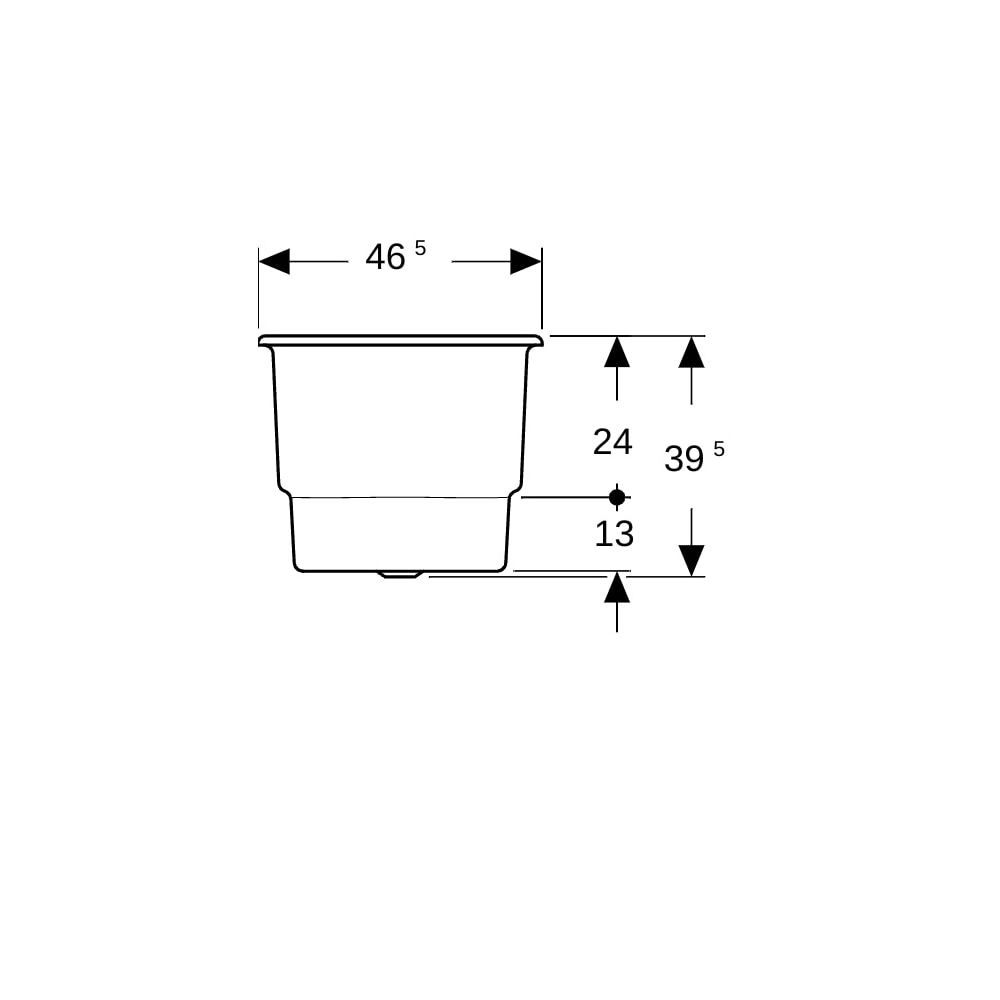 Geberit Bambini Sitzbadewanne Länge 71,5cm, Breite 46,5cm, Höhe 39,5cm, Alpinweiß... GEBERIT-407730016 4022009323863 (Abb. 9)
