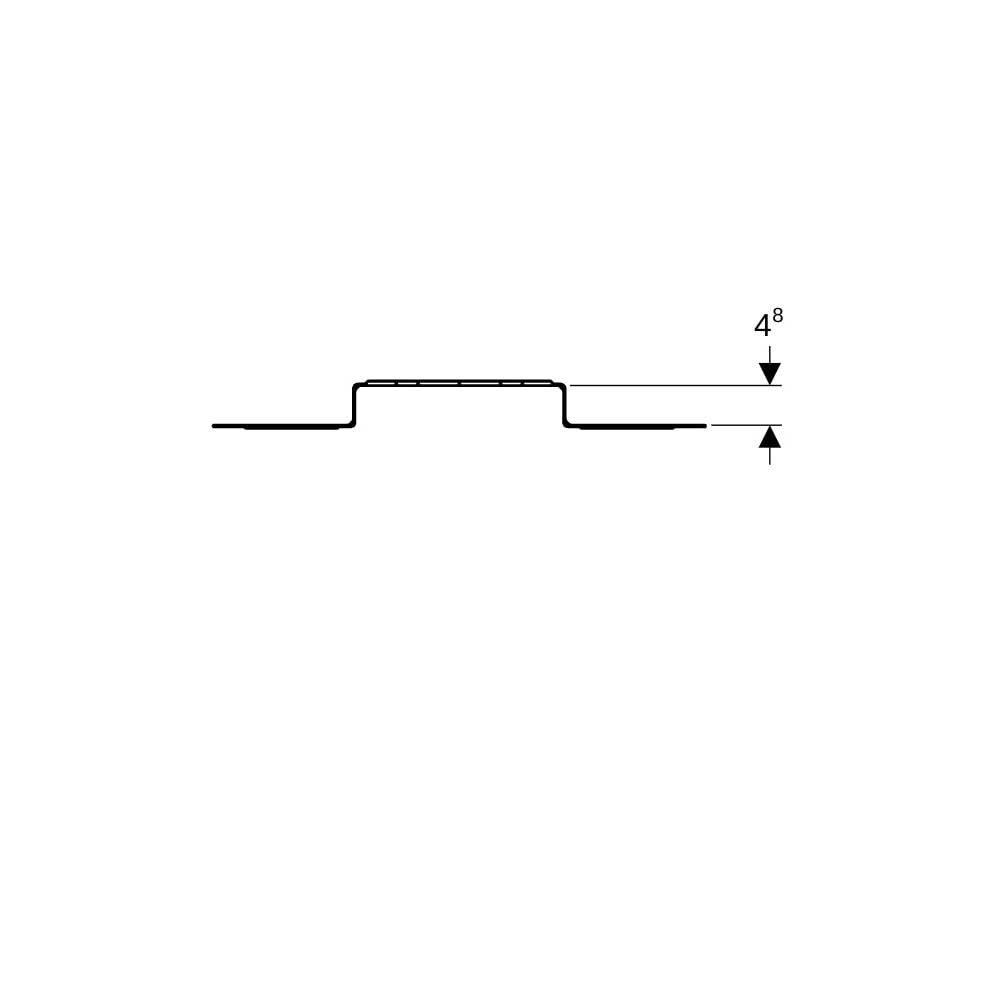 Geberit Montageplatte abgesetzt, zweifach, Anschlussdistanz 10cm oder 15,3cm... GEBERIT-650732002 4025416210801 (Abb. 7)