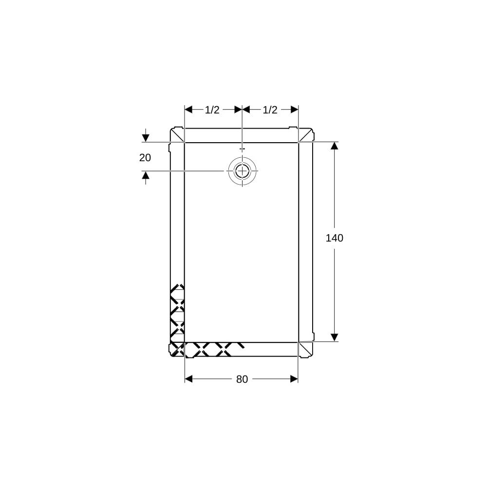 Geberit Olona Rechteckduschwanne mit Dichtvlies 140x80cm, Mattweiß... GEBERIT-550918001 4025410874139 (Abb. 8)