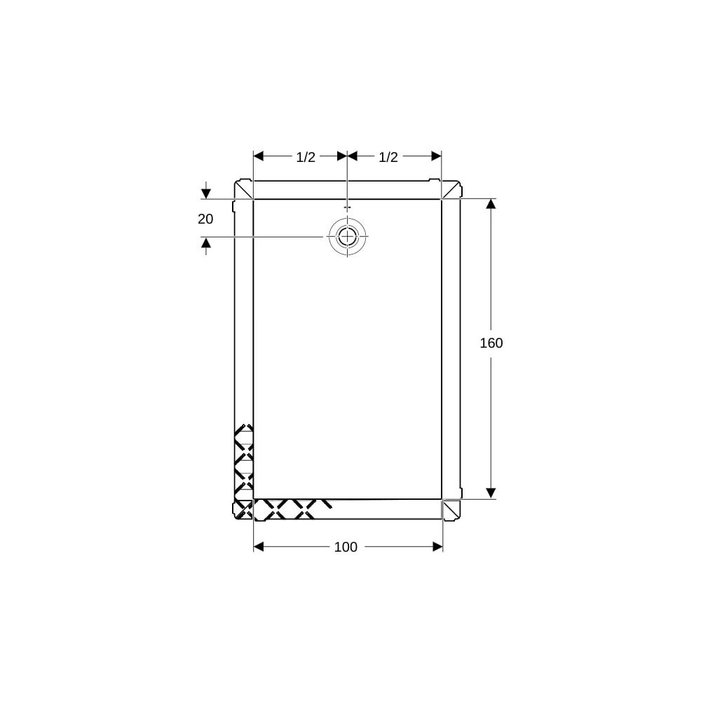 Geberit Olona Rechteckduschwanne mit Dichtvlies 160x100cm, Mattweiß... GEBERIT-550925001 4025410873408 (Abb. 8)