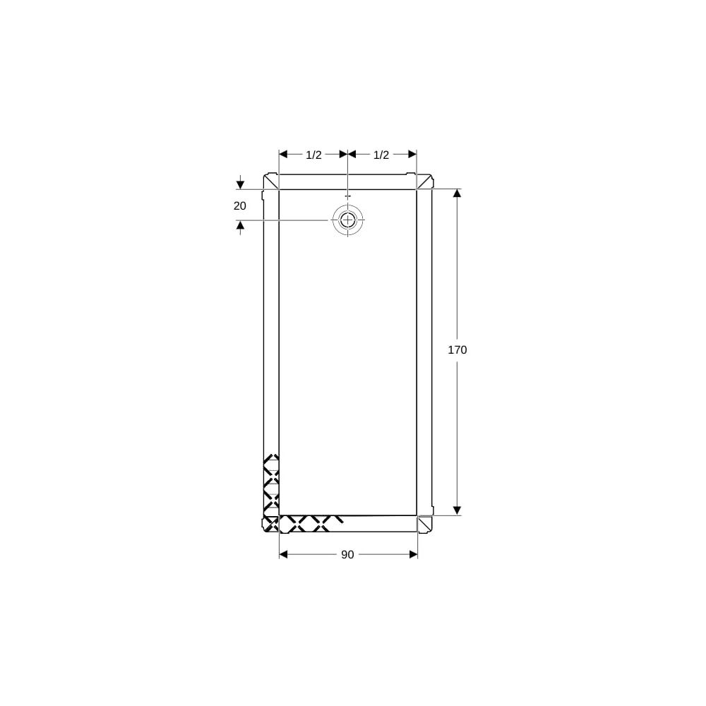 Geberit Olona Rechteckduschwanne mit Dichtvlies 170x90cm, Mattweiß... GEBERIT-550929001 4025410873545 (Abb. 8)