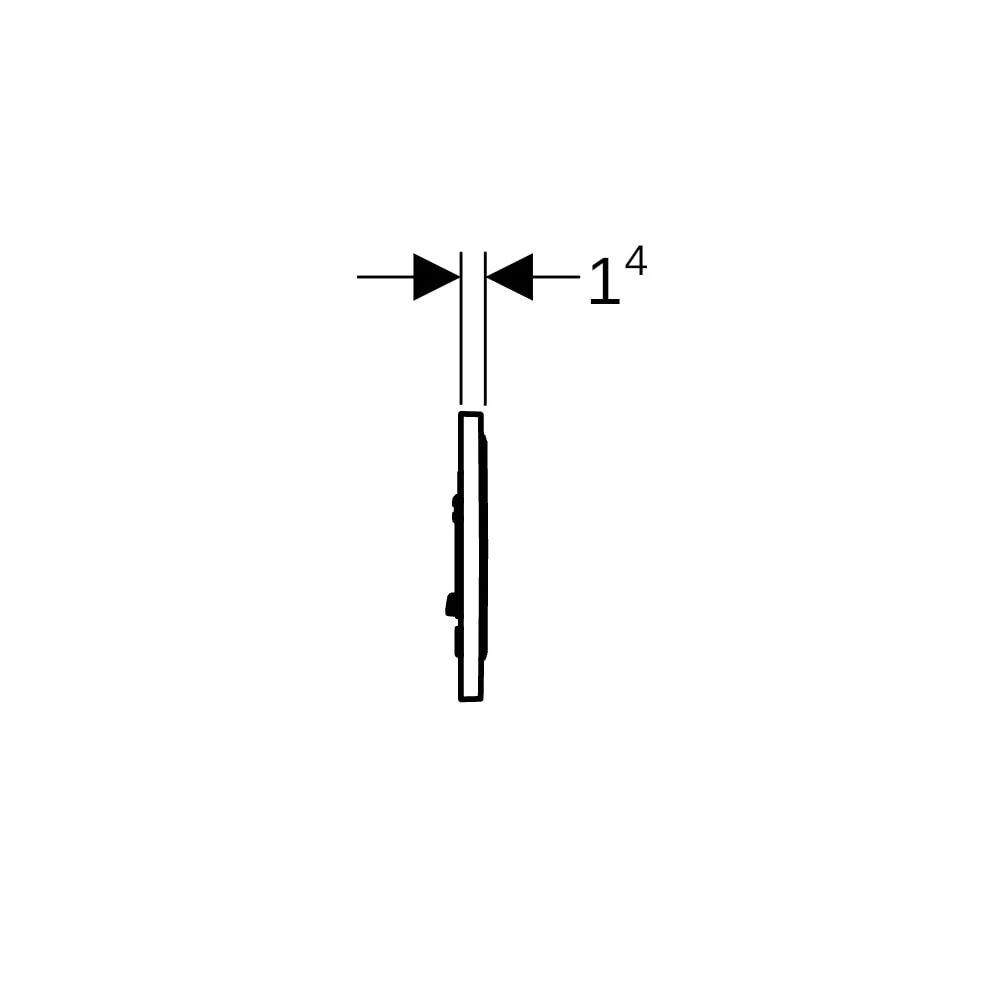 Geberit Sigma 10 Drückerplatte, für Spül-Stopp-Spülung Weiß, Hochglanz verchromt... GEBERIT-115758KJ5 4025416197898 (Abb. 8)
