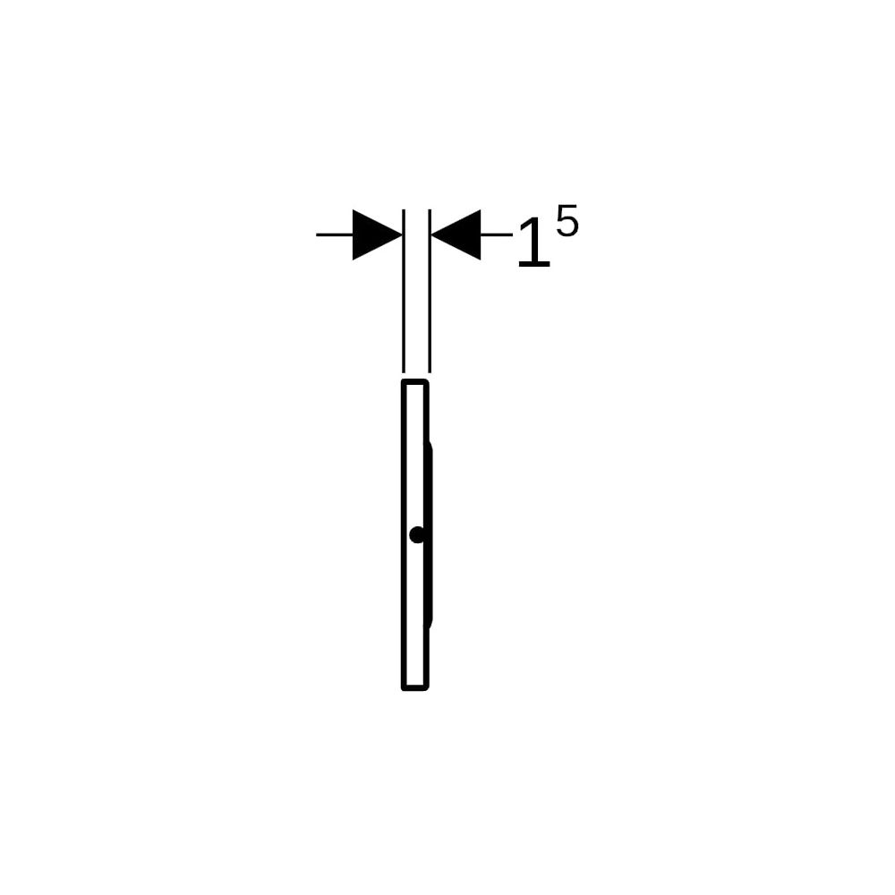Geberit Sigma10 WC-Steuerung elektronisch Netz, 2-Mengen-Auslösung, Weiß, Hochglanz ... GEBERIT-115907KJ6 4025410531971 (Abb. 9)