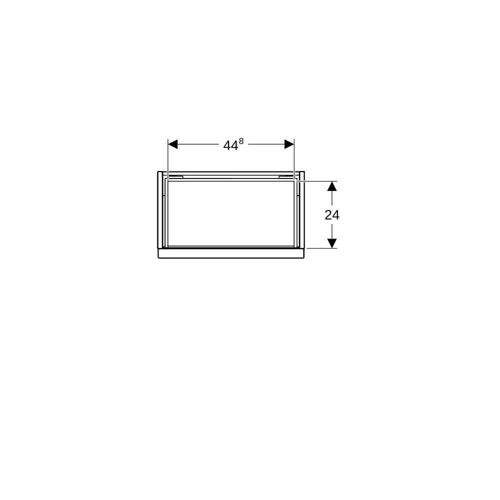 Geberit iCon Unterschrank für Handwaschbecken, 1 Schublade 53x41,5cm, Weiß, lackiert... GEBERIT-502302013 4025410941213 (Abb. 9)