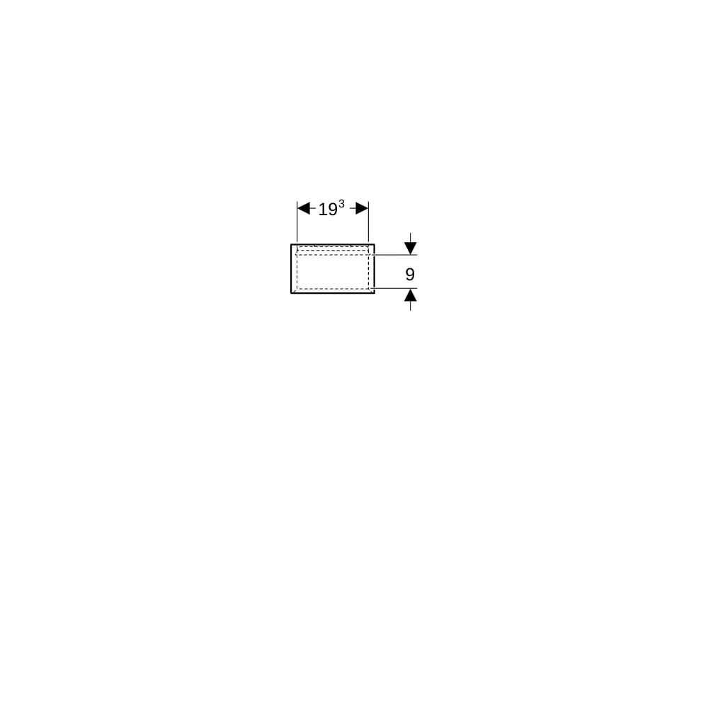 Geberit iCon Regal rechteckig, 22,5x70x13,2cm, Weiß lackiert hochglänzend... GEBERIT-502320011 4025410941695 (Abb. 7)