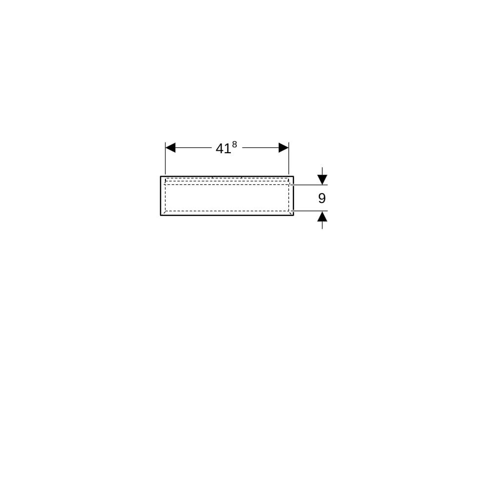 Geberit iCon Regal quadratisch, 45x46,7x13,2cm, Lava lackiert matt... GEBERIT-502323JK1 4025410943101 (Abb. 7)