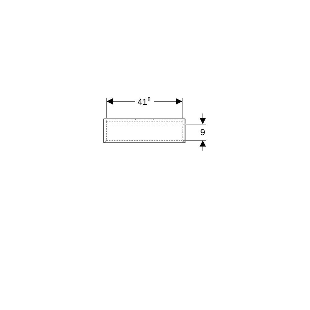 Geberit iCon Wandbox rechteckig, 45x23,3x13,2cm, Lava lackiert matt... GEBERIT-502322JK1 4025410943064 (Abb. 7)