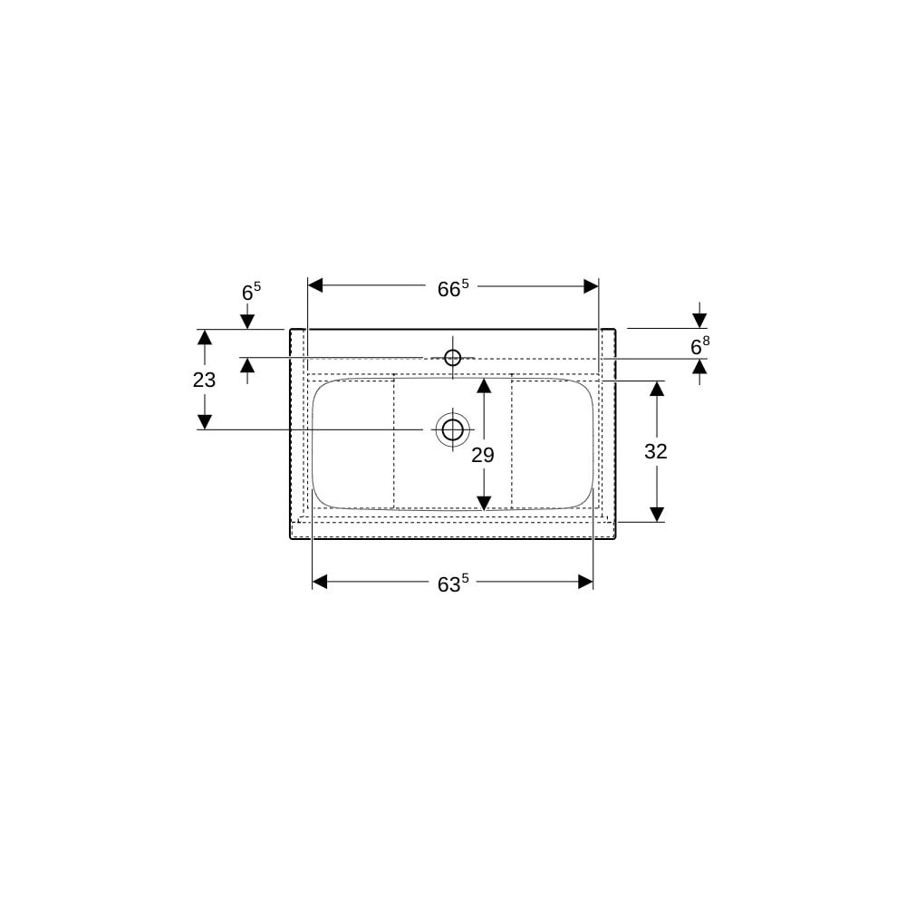 Geberit iCon Set Möbelwaschtisch schmaler Rand 2 Schubladen Ansch. 75cm KeraTect Eic... GEBERIT-502332JH1 4025410943316 (Abb. 8)