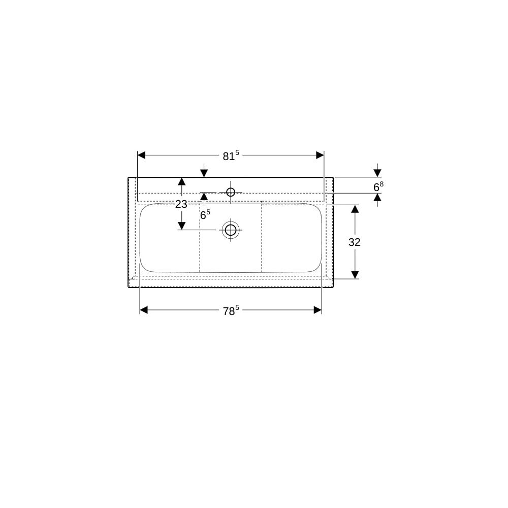 Geberit iCon Set Möbelwaschtisch schmaler Rand 2 Schubladen Ansch. 90cm Sandgrau lac... GEBERIT-502337JL1 4025410943538 (Abb. 8)