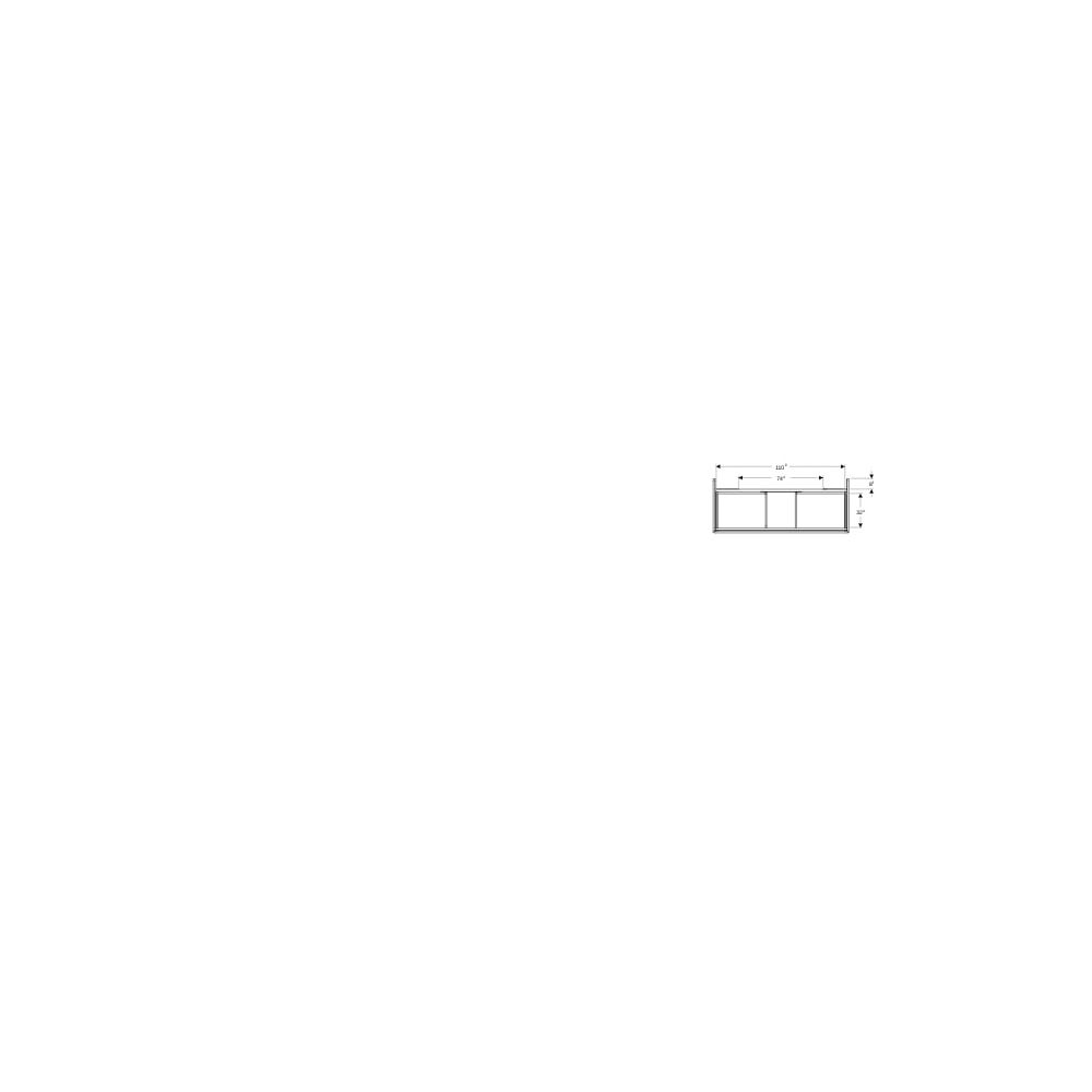 Geberit ONE Unterschrank für Waschtisch, 2 Schubladen, Breite Waschtisch 120cm, H 50... GEBERIT-505265005 4025410936097 (Abb. 9)