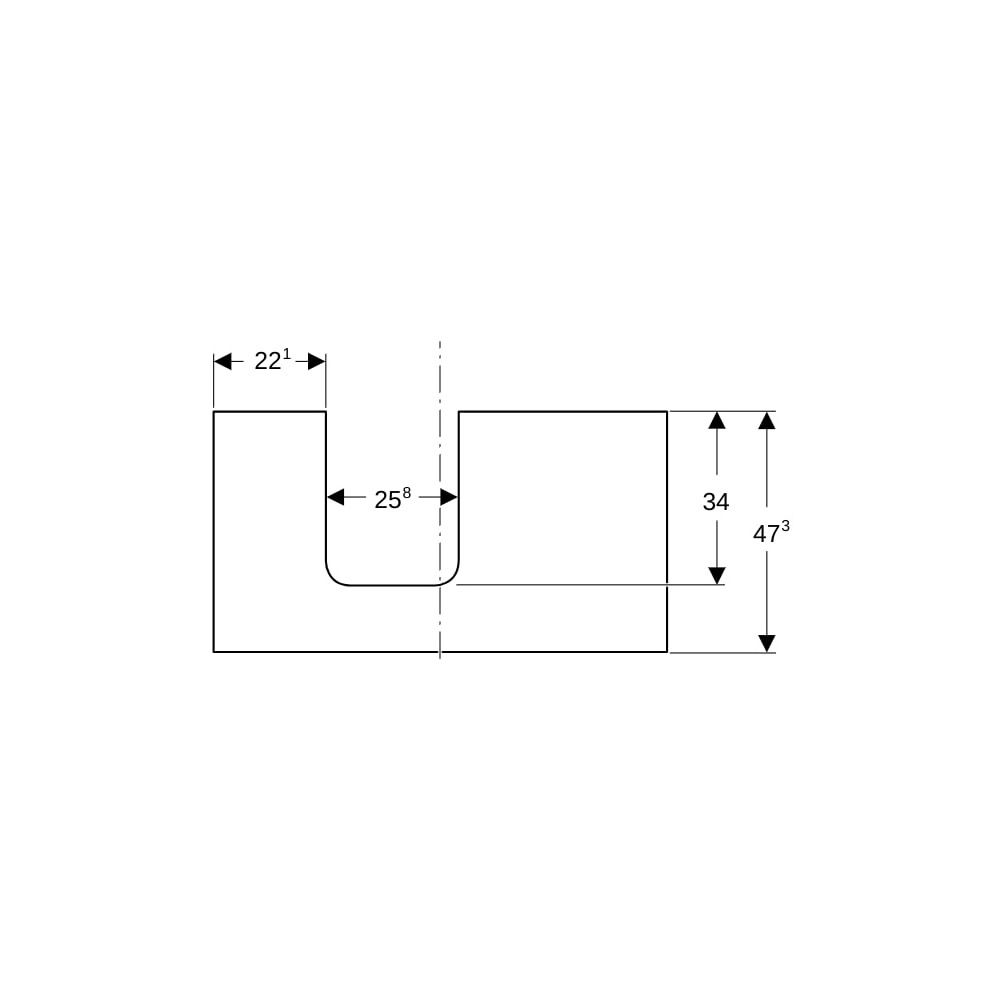 Geberit ONE Waschtischplatte Ausschnitt links, für Aufsatzwaschtisch Schalenform, 90... GEBERIT-505293006 4025410937018 (Abb. 7)