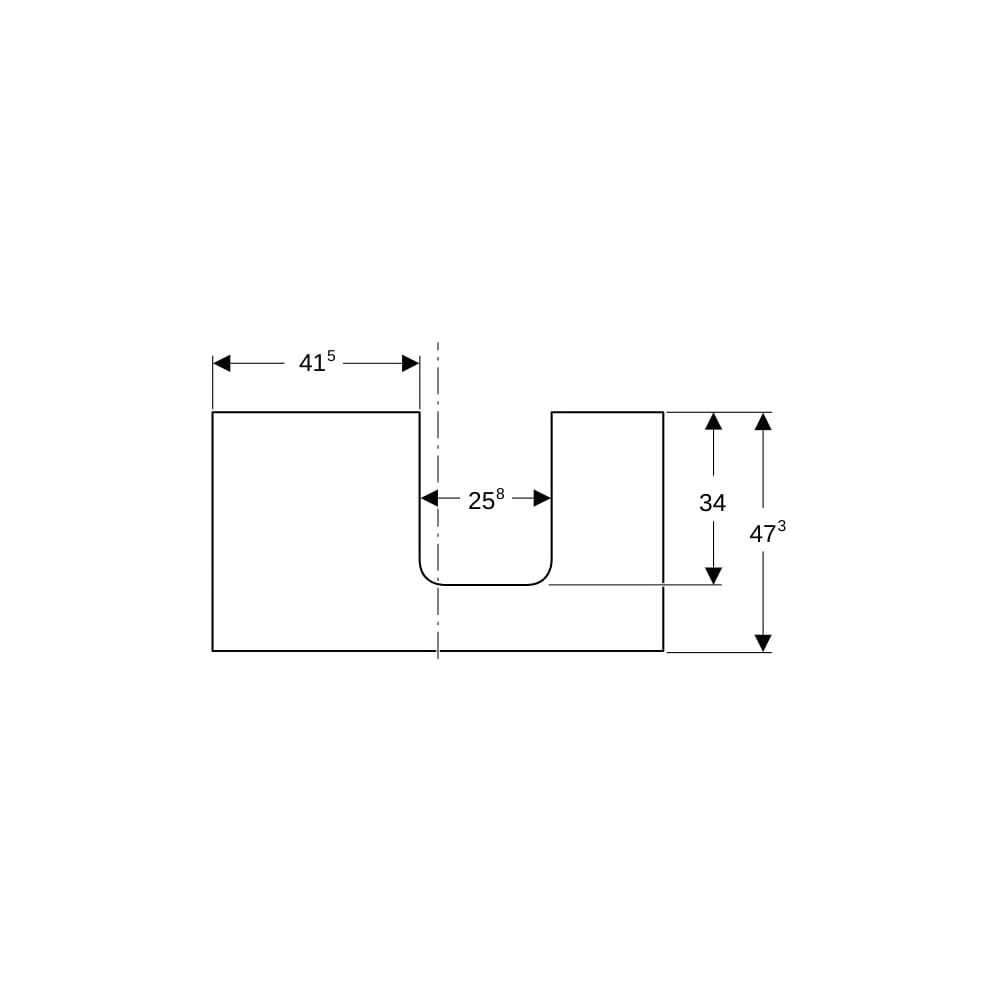 Geberit ONE Waschtischplatte Ausschnitt rechts, für Aufsatzwaschtisch Schalenform, 9... GEBERIT-505313003 4025410937407 (Abb. 7)