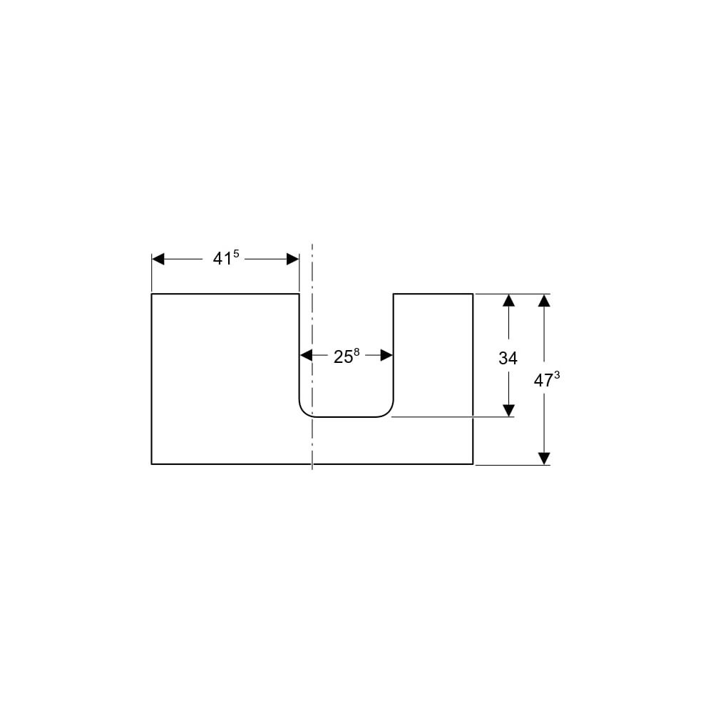 Geberit ONE Waschtischplatte Ausschnitt rechts, für Aufsatzwaschtisch Schalenform, 9... GEBERIT-505313006 4025410937438 (Abb. 7)
