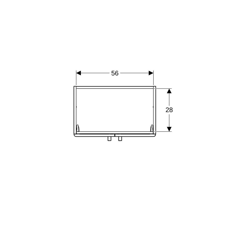 Geberit Renova Compact Unterschrank für Waschtisch, 2 Türen 59,7x60,5x39,7cm B Wasch... GEBERIT-501926011 4025410905574 (Abb. 7)