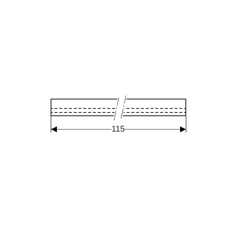 Geberit Kollektorprofil für Wandablauf für Dusche Länge 115cm... GEBERIT-154340FW1 4025416289173 (Abb. 7)
