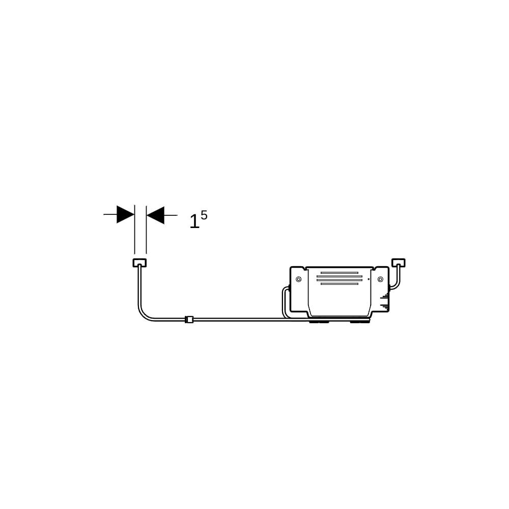 Geberit Lichtleiste für Schublade, links, rechts, Länge 40cm... GEBERIT-502032001 4025410946065 (Abb. 6)