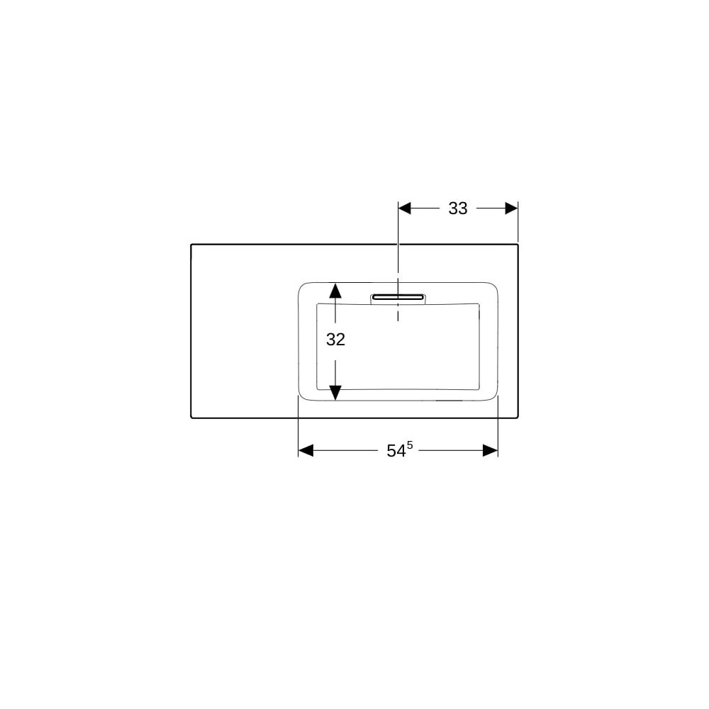 Geberit ONE Möbelwaschtisch Abgang horizontal Ablagefl. links 90x48cm o. ohne Hahnlo... GEBERIT-505013001 4025410593719 (Abb. 7)