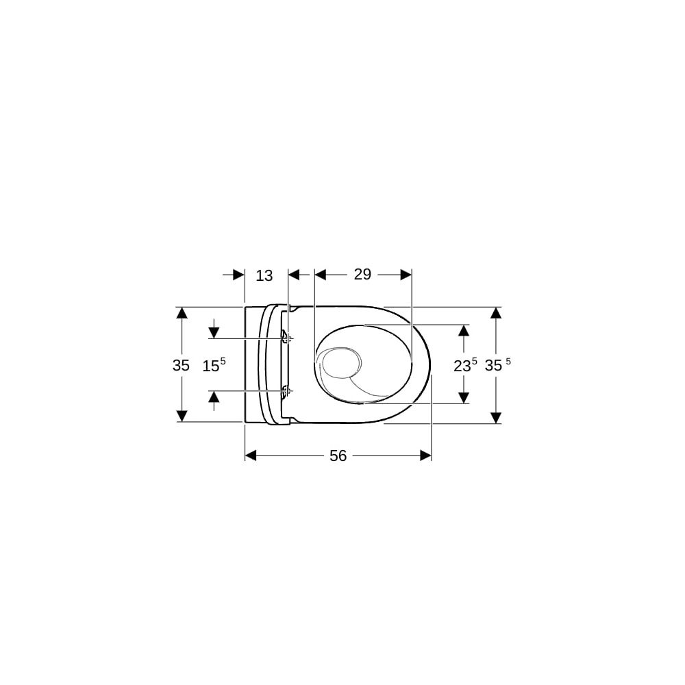 Geberit iCon Set Stand-WC Tiefspüler, wandbündig, geschlossenes Keramikdesign, Turbo... GEBERIT-503080001 4064746021305 (Abb. 4)