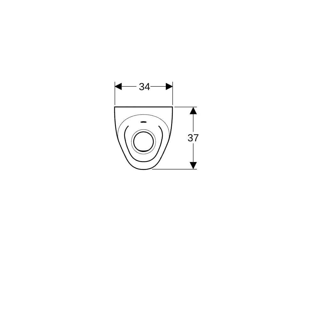 Geberit Selva Urinal mit integrierter Steuerung, Netz Zulauf hinten, Weiß... GEBERIT-116082001 4025416530282 (Abb. 8)