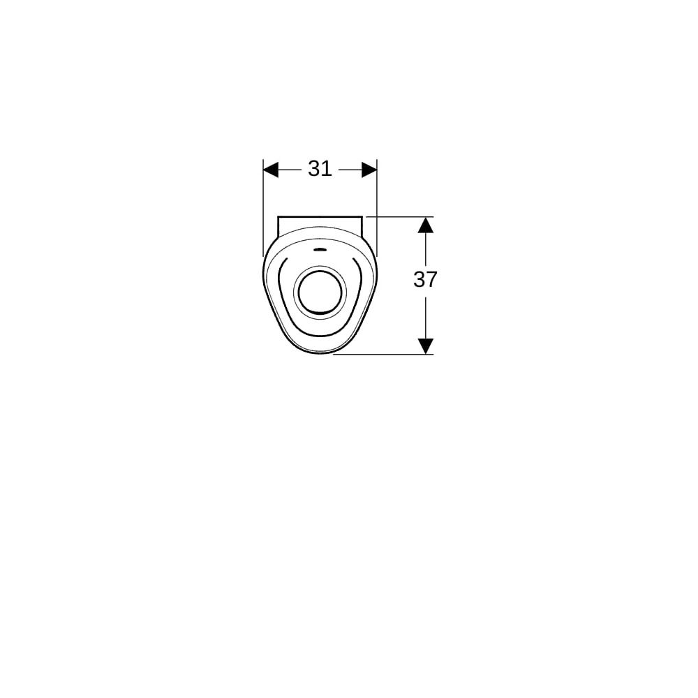 Geberit Preda Urinal mit integrierter Steuerung, Batterie Zulauf hinten, Weiß... GEBERIT-116073001 4025416529873 (Abb. 8)