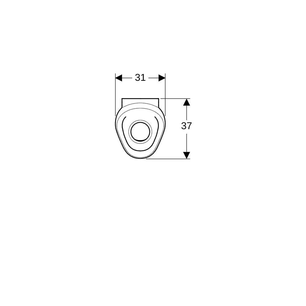 Geberit Preda Urinal wasserlos, Weiß... GEBERIT-116071001 4025416529798 (Abb. 7)