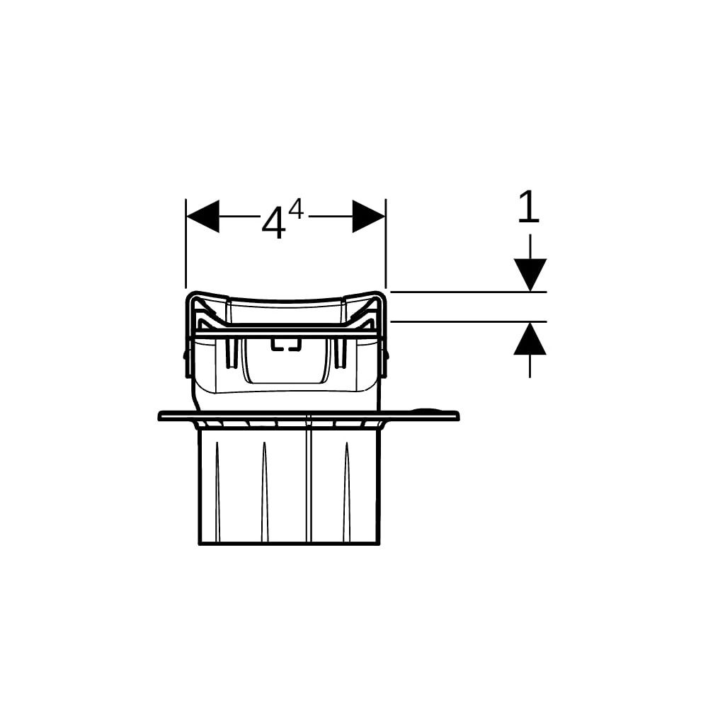Geberit CleanLine 80 Duschrinne, Länge 30-90cm, Schwarzchrom/gebürstet, beschichtet... GEBERIT-154440QC1 4025410761743 (Abb. 10)