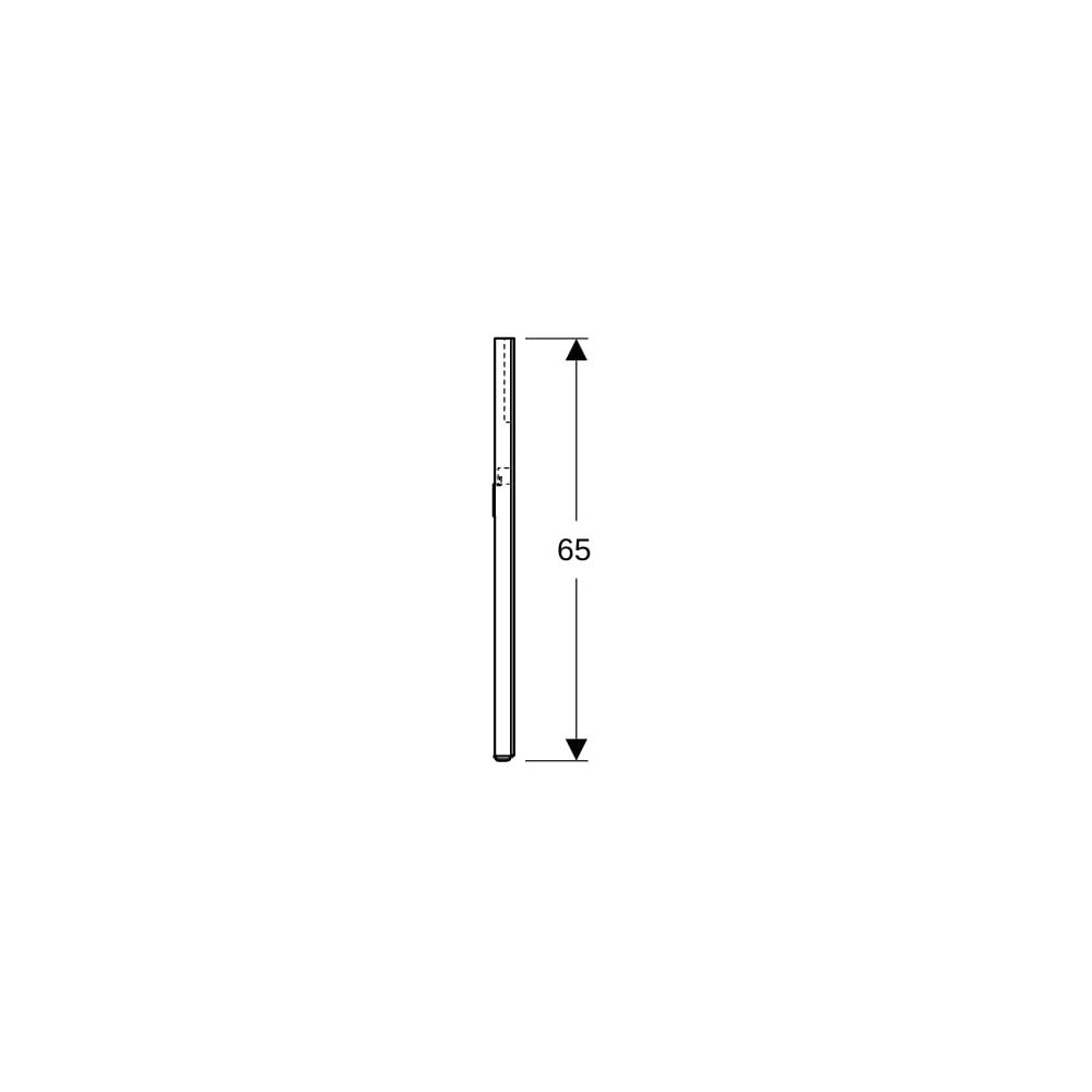 Geberit Option Square Lichtspiegel Beleuchtung oben, Breite 60cm, Höhe 65cm, Alumin... GEBERIT-819260000 4022009328042 (Abb. 10)