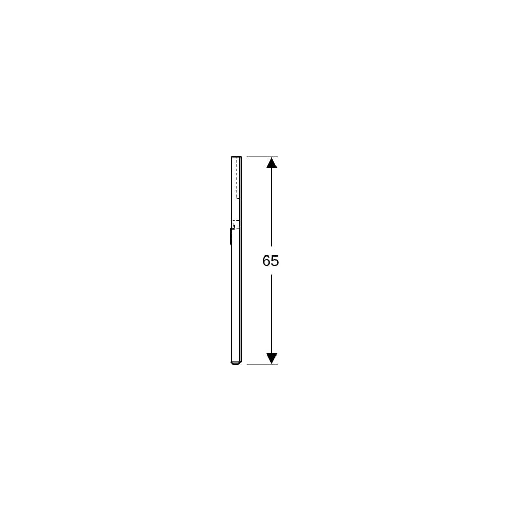 Geberit Option Square Lichtspiegel Beleuchtung oben, Breite 70cm, Höhe 65cm, Alumin... GEBERIT-819270000 4022009329995 (Abb. 10)