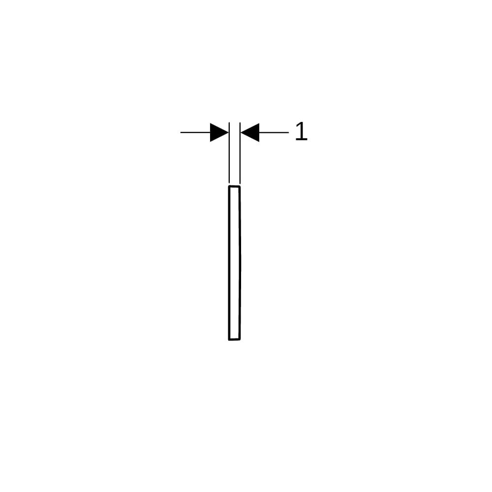Geberit Omega 20 (ex Omega 30) Drückerplatte, 2-Mengen-Spülung Weiß, Hochglanz verch... GEBERIT-115080KJ1 4025416301240 (Abb. 9)