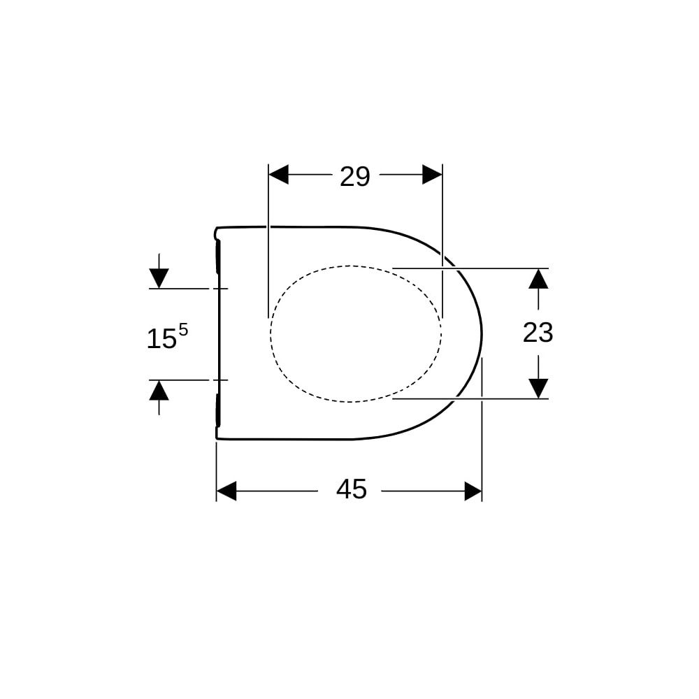 Geberit Acanto WC-Sitz mit Absenkautomatik, Quick-Release verriegelbar, Weiß... GEBERIT-502719011 4025410733153 (Abb. 4)