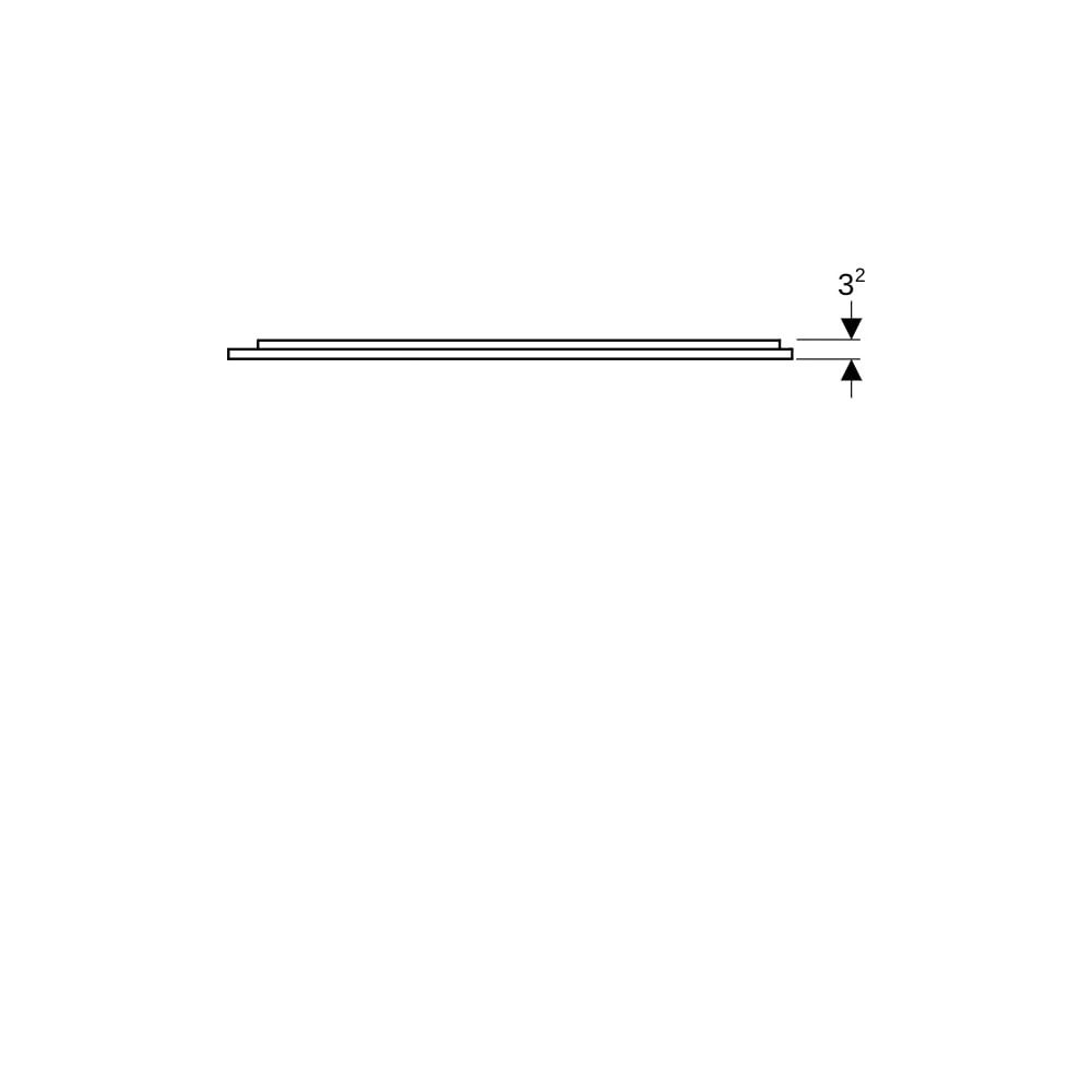 Geberit Option Plus Square Lichtspiegel, direkte, indirekte Beleuchtung, 90x70x3,5cm... GEBERIT-502783001 4025410060013 (Abb. 4)