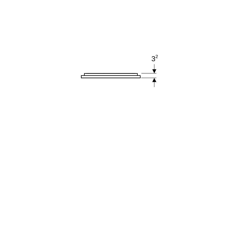 Geberit Option Plus Square Lichtspiegel, direkte, indirekte Beleuchtung, 40x70x3,5cm... GEBERIT-502780141 4025410059963 (Abb. 4)