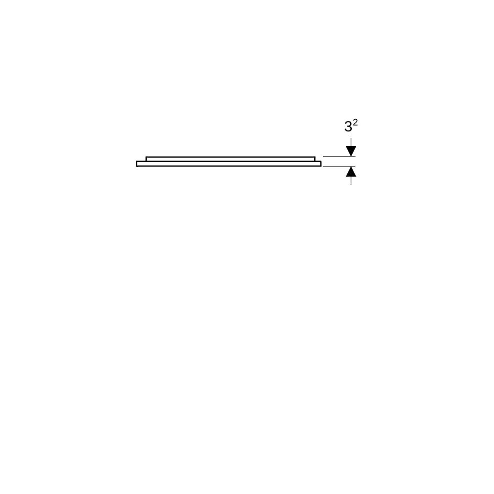 Geberit Option Plus Square Lichtspiegel, direkte, indirekte Beleuchtung, 60x70x3,5cm... GEBERIT-502781141 4025410059987 (Abb. 4)